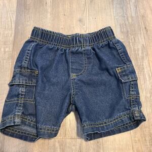 Swiggles 24 month baby boy denim pocket shirts with elastic waistband